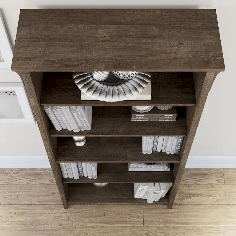 Salinas Tall 5-shelf Bookcase (Set of 2) by Bush Furniture
