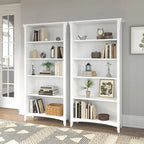 Salinas Tall 5-shelf Bookcase (Set of 2) by Bush Furniture