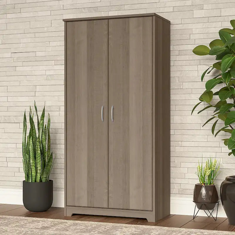 Cabot Tall Storage Cabinet with Doors by Bush Furniture