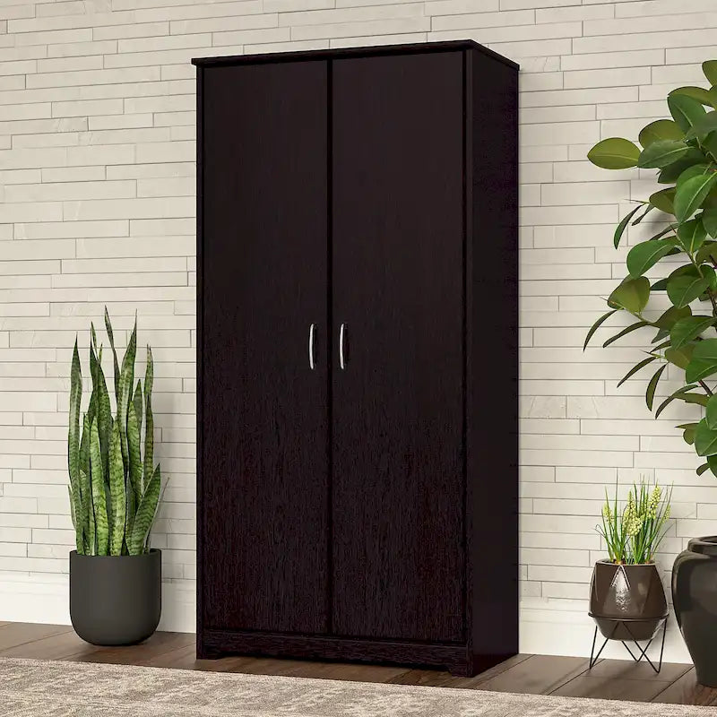 Cabot Tall Storage Cabinet with Doors by Bush Furniture