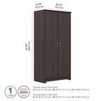 Cabot Tall Storage Cabinet with Doors by Bush Furniture
