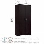Cabot Tall Storage Cabinet with Doors by Bush Furniture