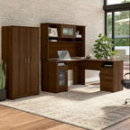 Cabot Tall Storage Cabinet with Doors by Bush Furniture