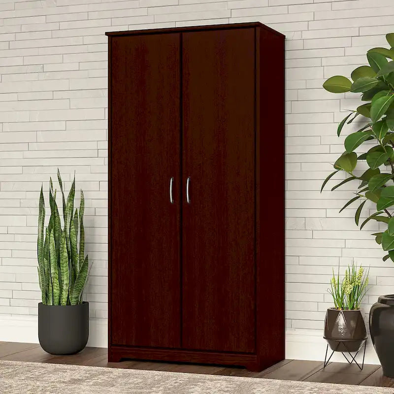 Cabot Tall Storage Cabinet with Doors by Bush Furniture