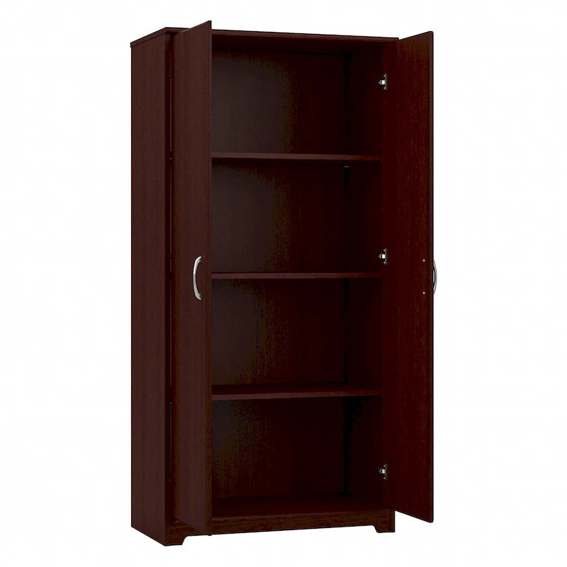 Cabot Tall Storage Cabinet with Doors by Bush Furniture