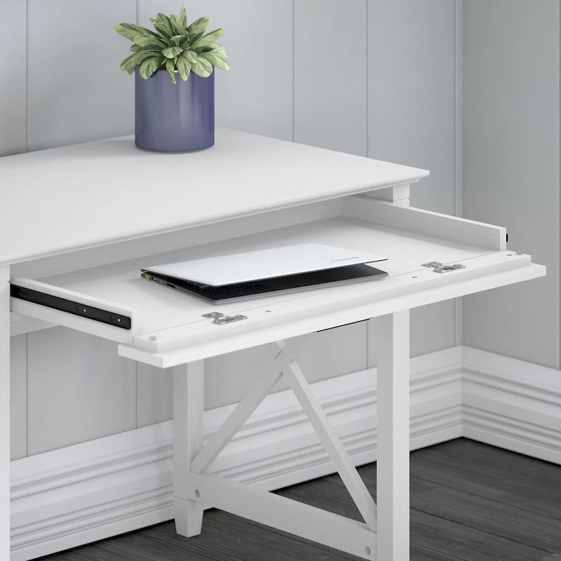 Key West 54W Computer Desk with Cabinet and Bookcase by Bush Furniture