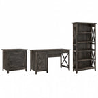 Key West 54W Computer Desk with Cabinet and Bookcase by Bush Furniture