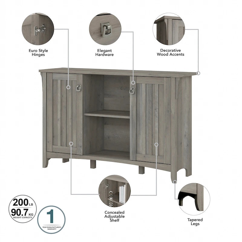 Salinas Accent Storage Cabinet with Doors by Bush Furniture