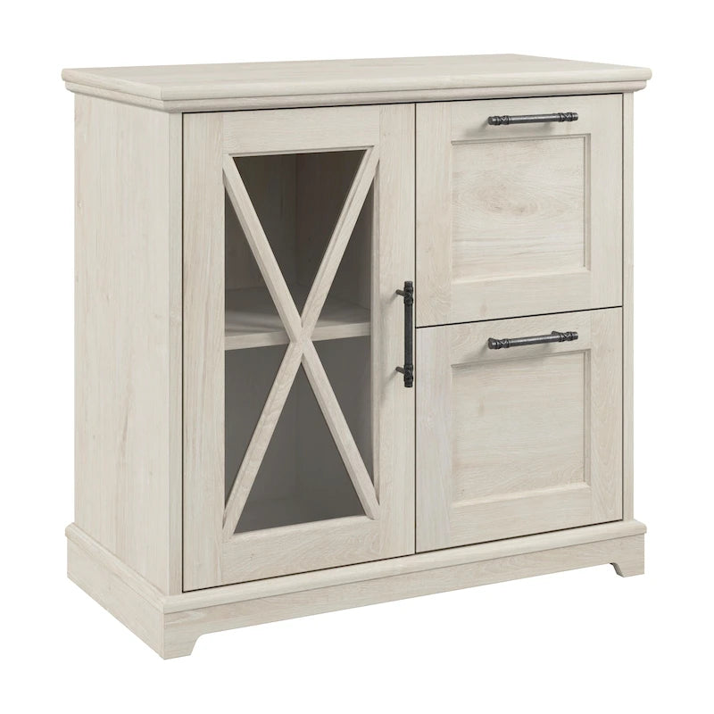Lennox 2 Drawer Lateral File Cabinet with Shelves by Bush Furniture