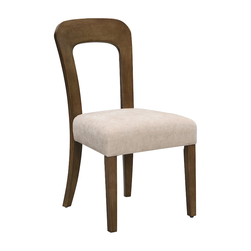 Christopher Knight Home - Adrian Upholstered Dining Chairs, Comfortable Seating with Sturdy Wood Frame, Set of 2