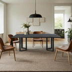 Kenneth Modern 95-Inch Dining Table with U-Shaped Trestle Base by Christopher Knight Home