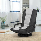 360-Degree Swivel Gaming Floor Chair with Foldable Adjustable Backrest