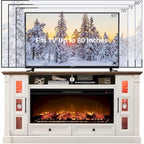 Farmhouse Fireplace TV Stand for up-to-80 TV, Entertainment Center