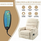 Deluxe Version Dual Motors Power Lift Recliner,Lay Flat 74.8  Length,100% Polyester,Message/Heat,Eazy Assemble