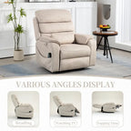 Deluxe Version Dual Motors Power Lift Recliner,Lay Flat 74.8  Length,100% Polyester,Message/Heat,Eazy Assemble