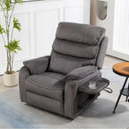 Deluxe Version Dual Motors Power Lift Recliner,Lay Flat 74.8  Length,100% Polyester,Message/Heat,Eazy Assemble