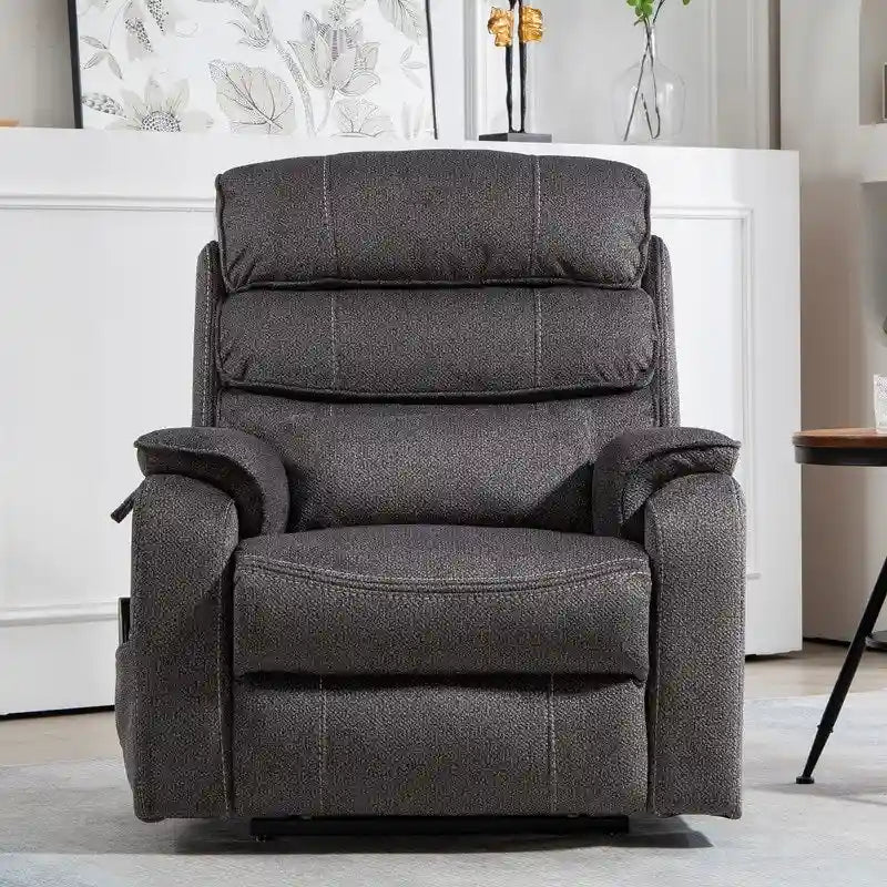 Deluxe Version Dual Motors Power Lift Recliner,Lay Flat 74.8  Length,100% Polyester,Message/Heat,Eazy Assemble