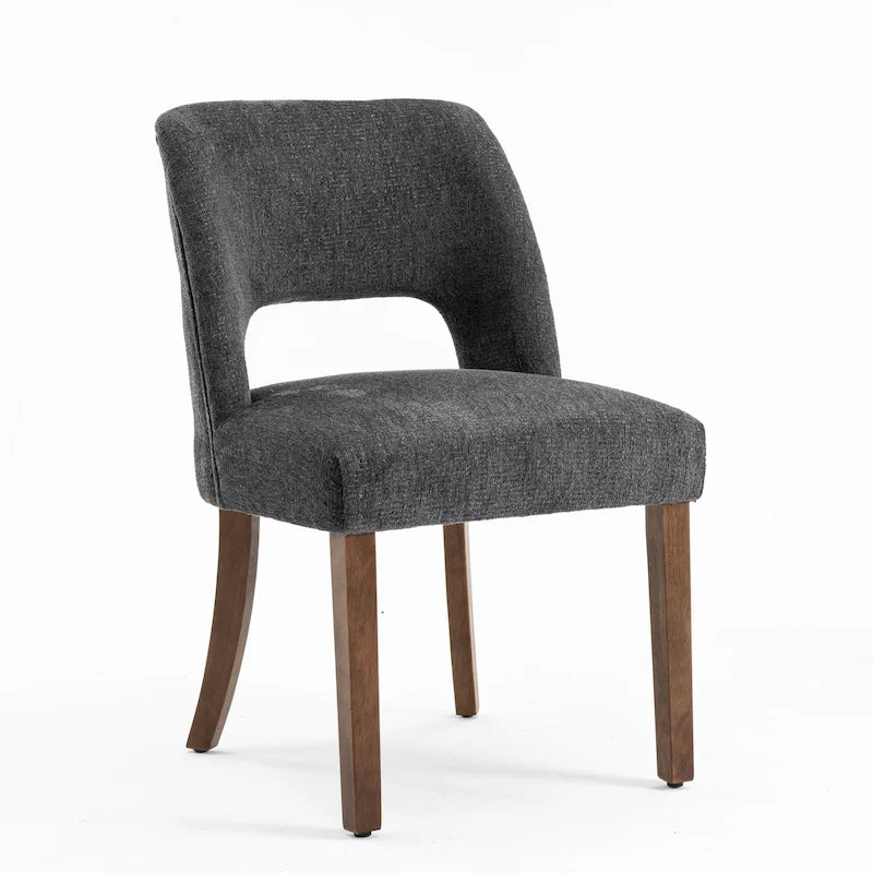 Upholstered Back Side Dining Chair Set of 2