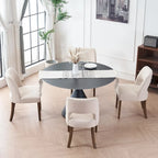 Set of 4 Fabric-upholstered Dining Chairs