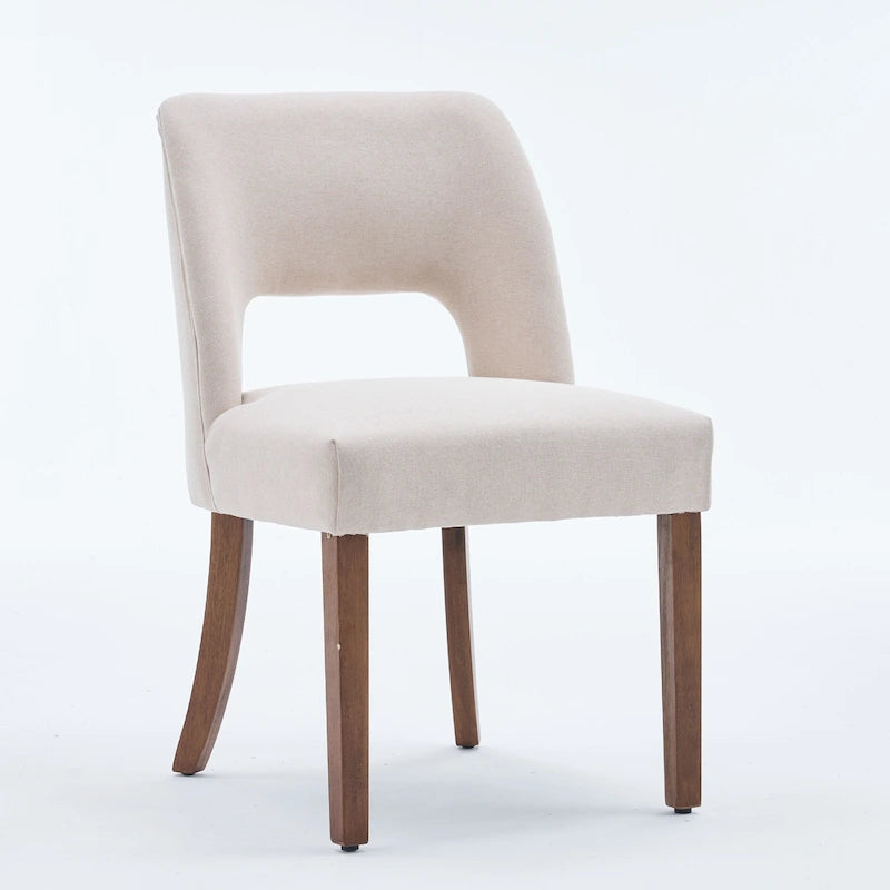 Set of 4 Fabric-upholstered Dining Chairs