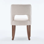 Set of 4 Fabric-upholstered Dining Chairs