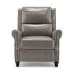 2 Set Nail-head Padded Seat Pushback Recliner Chair
