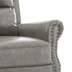 2 Set Nail-head Padded Seat Pushback Recliner Chair