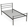Costway Twin Metal Bed Frame Mattress Foundation No Box Spring Needed