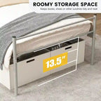 Costway Twin Metal Bed Frame Mattress Foundation No Box Spring Needed