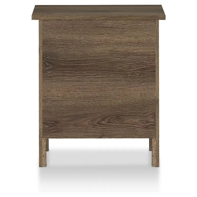 Mulgrew Rustic Distressed Walnut Engineered Wood 3-Drawer Nightstand by Carbon Loft