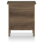 Mulgrew Rustic Distressed Walnut Engineered Wood 3-Drawer Nightstand by Carbon Loft