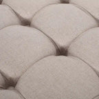Cimarron Contemporary Round Ottoman with Rolling Casters by Christopher Knight Home