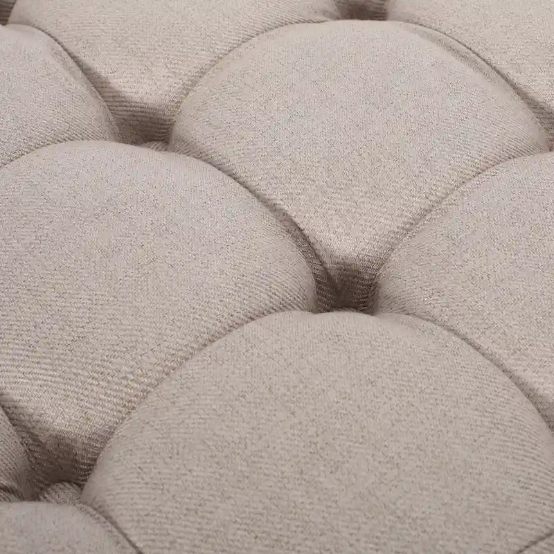 Cimarron Contemporary Round Ottoman with Rolling Casters by Christopher Knight Home