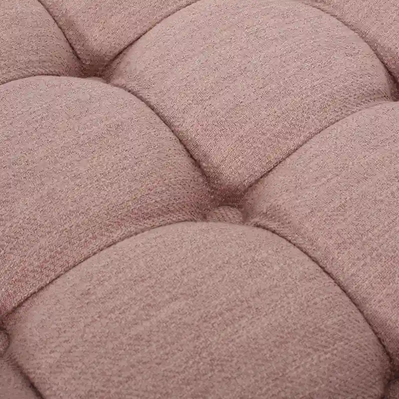 Cimarron Contemporary Round Ottoman with Rolling Casters by Christopher Knight Home