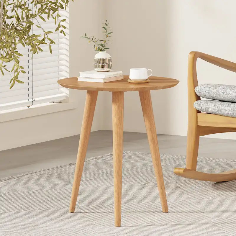 Evie Wood End Table with Faux Wood Overlay by Christopher Knight Home - 20L x 20W x 22H