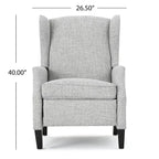 Wescott Wingback Pushback Recliner by Christopher Knight Home