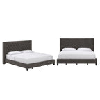 Detmold Wingback Button Tufted King Bed