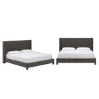 Detmold Wingback Button Tufted King Bed