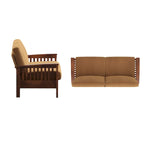 Sigulda Mission-Style Wood Sofa