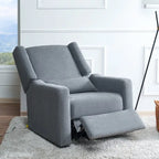 Tanya Luxury Power Motion Recliner Chair with Swivel Glider, Upholstered Living Room Reclining Sofa Chair with Lumbar Support