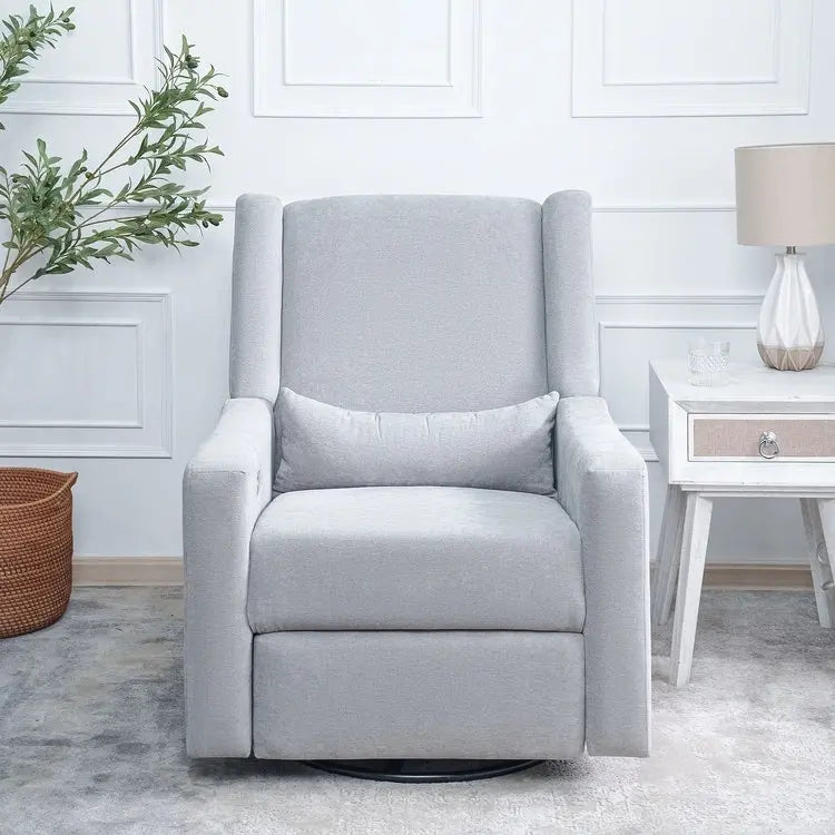 Tanya Luxury Power Motion Recliner Chair with Swivel Glider, Upholstered Living Room Reclining Sofa Chair with Lumbar Support