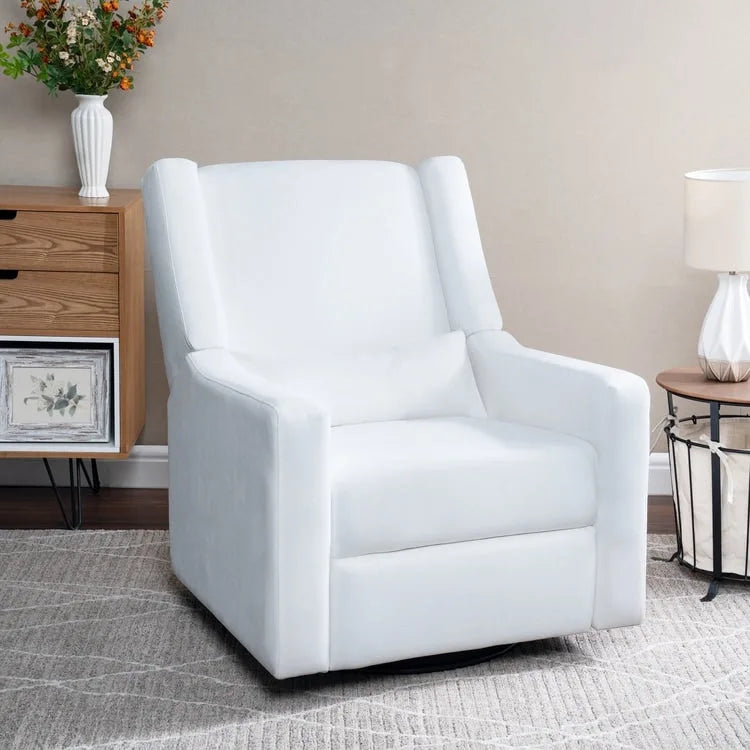 Tanya Luxury Power Motion Recliner Chair with Swivel Glider, Upholstered Living Room Reclining Sofa Chair with Lumbar Support