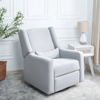Tanya Luxury Power Motion Recliner Chair with Swivel Glider, Upholstered Living Room Reclining Sofa Chair with Lumbar Support