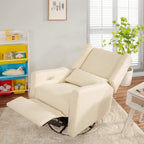 Tanya Luxury Power Motion Recliner Chair with Swivel Glider, Upholstered Living Room Reclining Sofa Chair with Lumbar Support