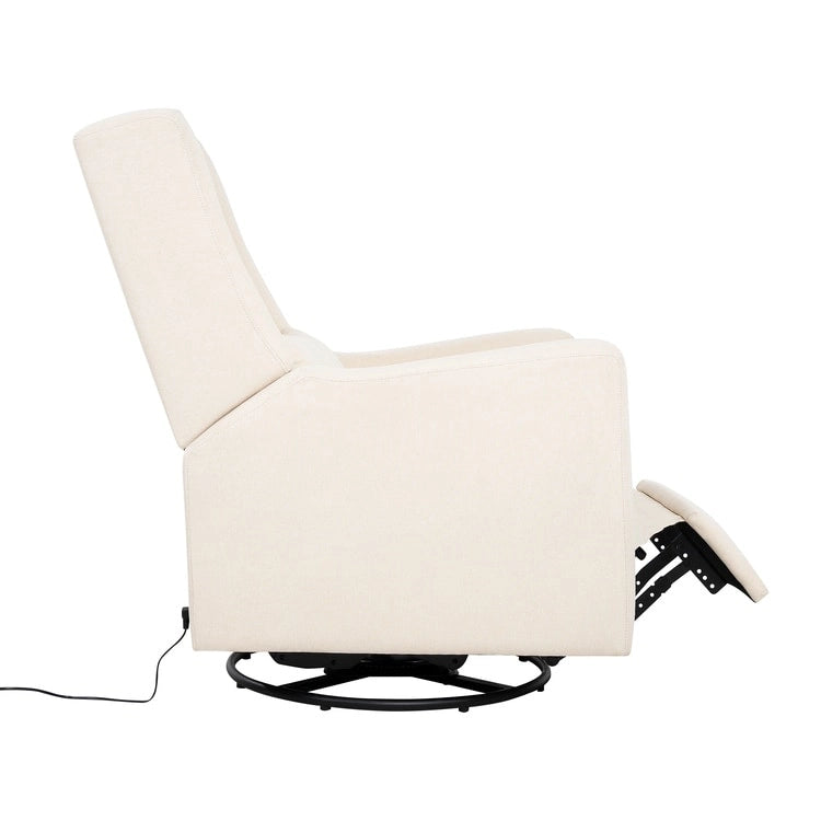 Tanya Luxury Power Motion Recliner Chair with Swivel Glider, Upholstered Living Room Reclining Sofa Chair with Lumbar Support