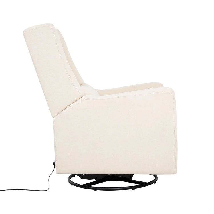 Tanya Luxury Power Motion Recliner Chair with Swivel Glider, Upholstered Living Room Reclining Sofa Chair with Lumbar Support