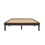 14 Inch Solid Pine Wood Platform Bed Frame No Squeak Bed Frame with Wooden Slats No Box Spring Needed