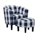 Convenience Concepts Take a Seat Churchill Accent Chair with Ottoman