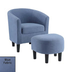Convenience Concepts Take a Seat Churchill Accent Chair with Ottoman