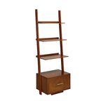 Convenience Concepts American Heritage Ladder Bookshelf with File Drawer